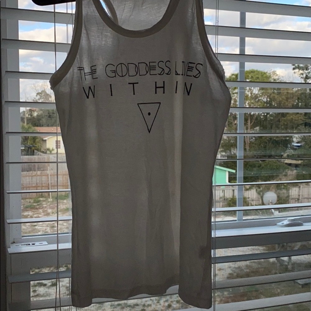 the goddess lives within tank top